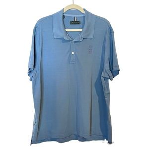 Kent & Curwen blue polo golf shirt 100% cotton XXL